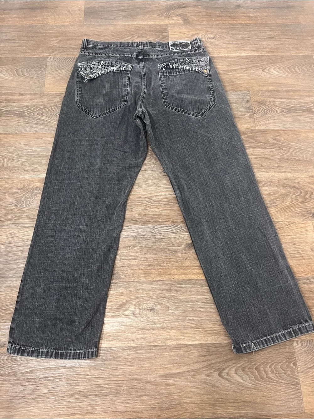 Vintage Y2K Relaxed Fit Men's Jeans in Washed Charcoal/A784